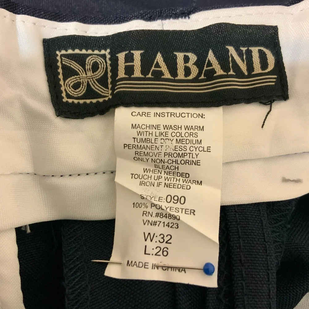 NWOT HABAND Men’s Navy Blue Suit  Pants,